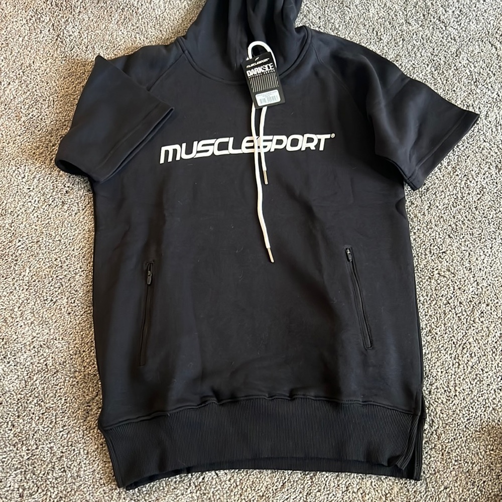 Super cute and soft crop sleeve hoodie